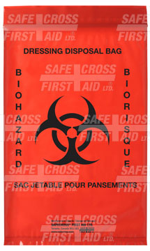 Infectious Waste Bags, 15.2 x 22.9 cm, 100/Package