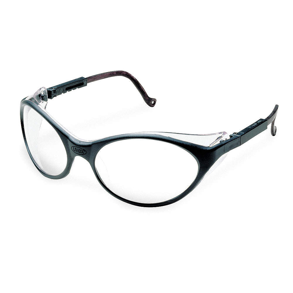 Uvex S1600X Bandit Safety Eyewear, Black Frame, Clear UV Extreme Anti-Fog Lens