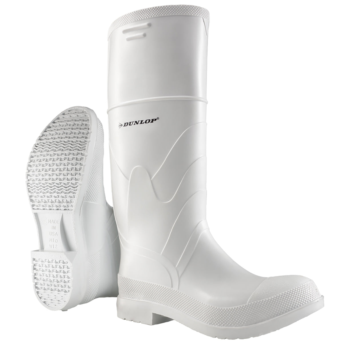 Dunlop 81012 White PVC Boots