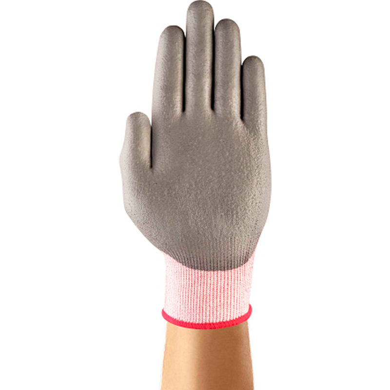 HyFlex® Cut Protection Gloves, Ansell 11-644, Gray PU Palm Coat