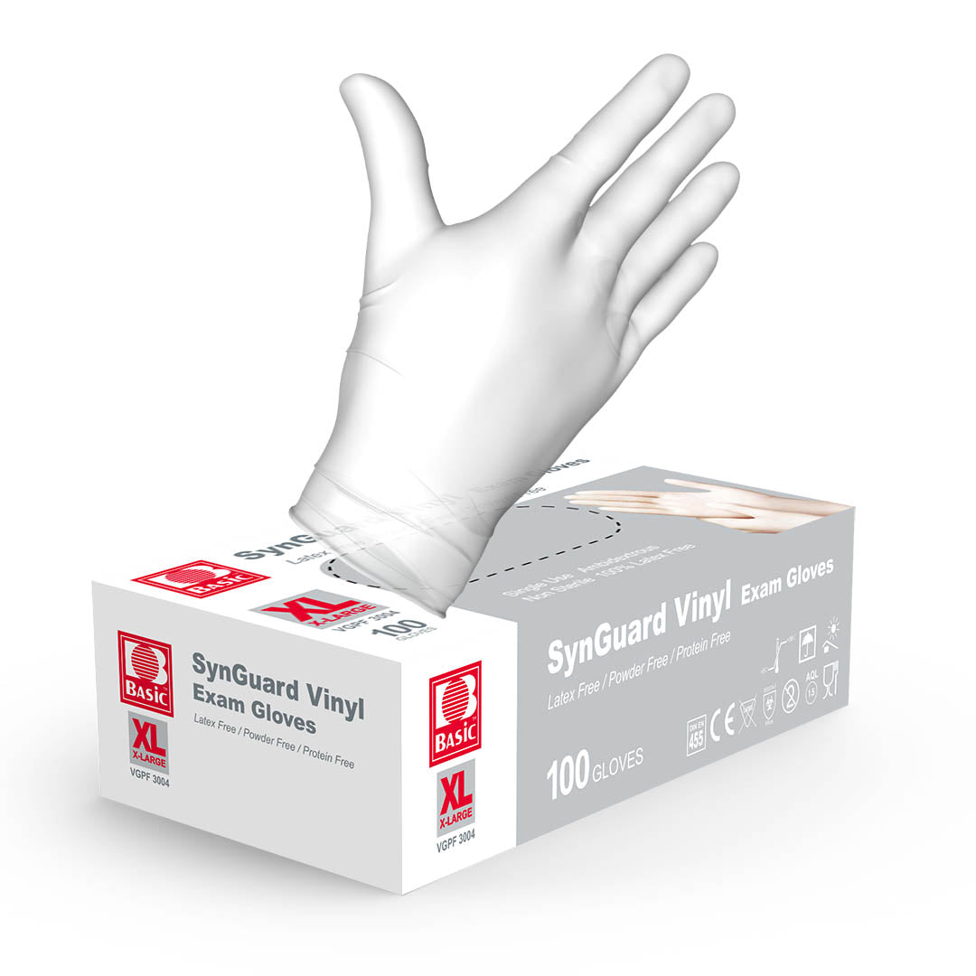 Latex Free Basic Synguard Nitrile Exam Gloves Spec Sheet INTCO