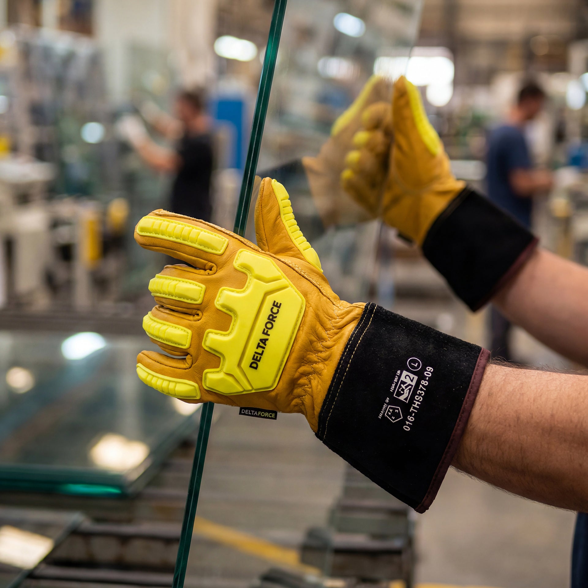 Delta Force Cut/Impact Resistant Lined Safety Cuﬀ Gloves