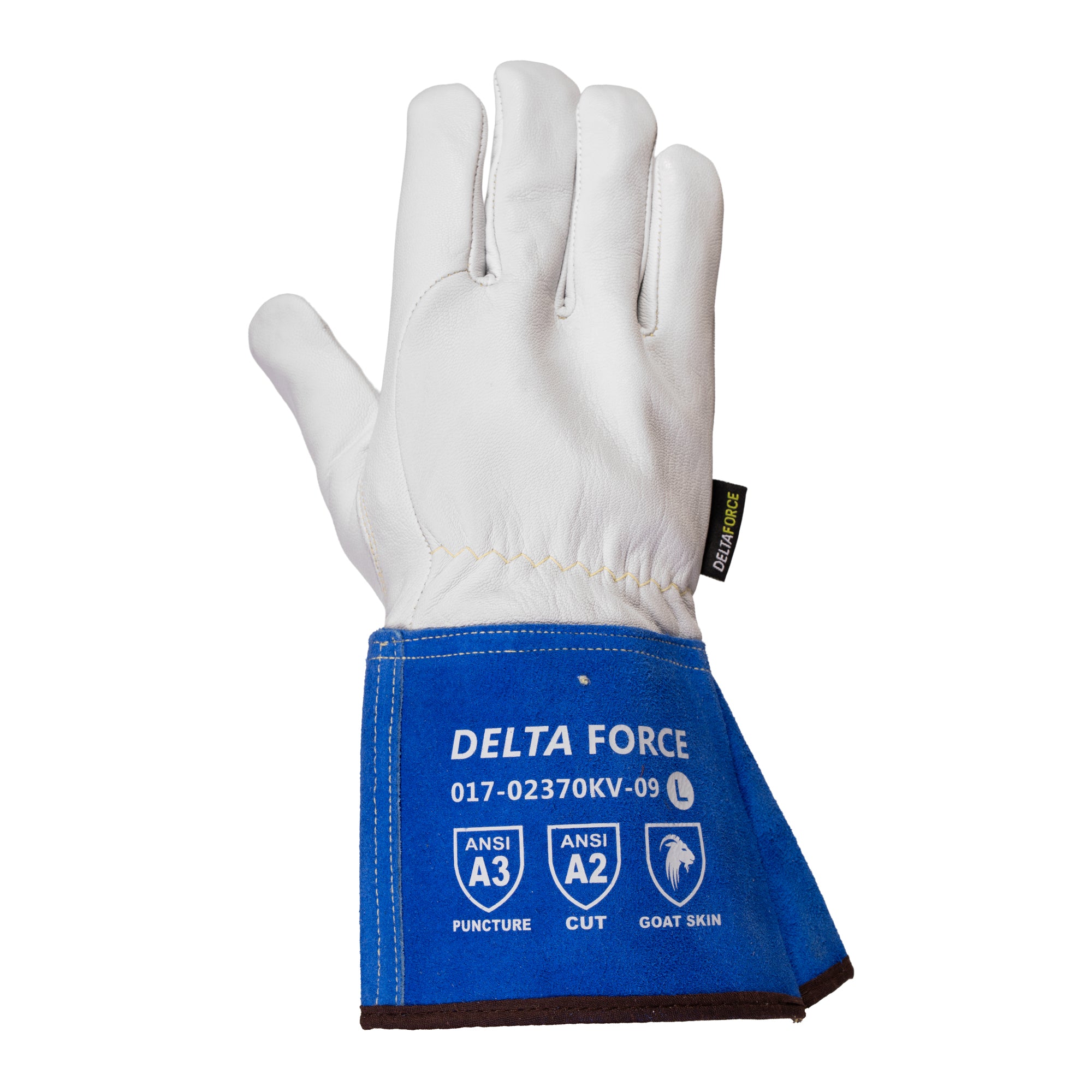 Gant de soudeur en peau de chèvre cousu Delta Force Kevlar® 