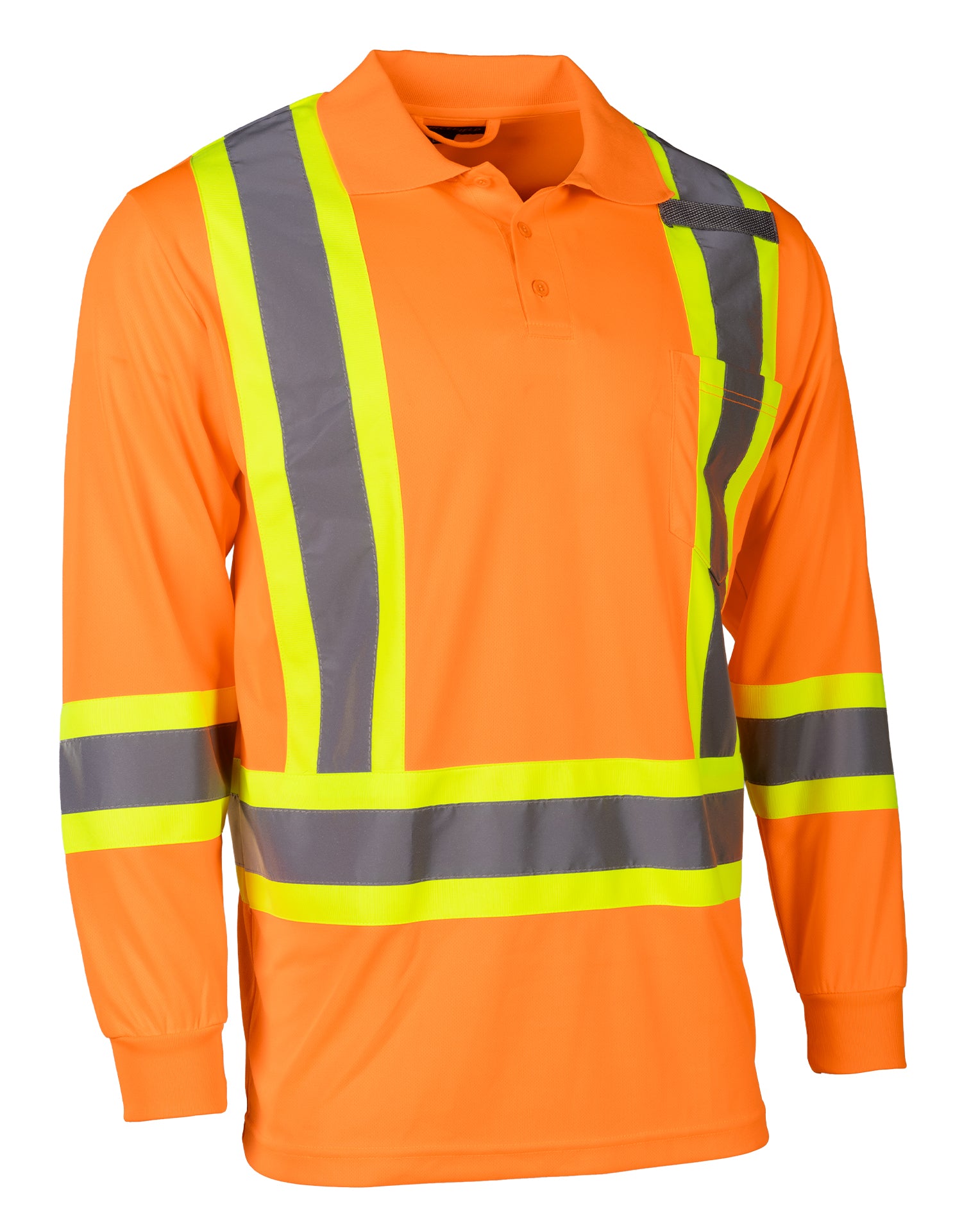 Hi Vis Safety Long Sleeve Polo Tee(Coming Soon)