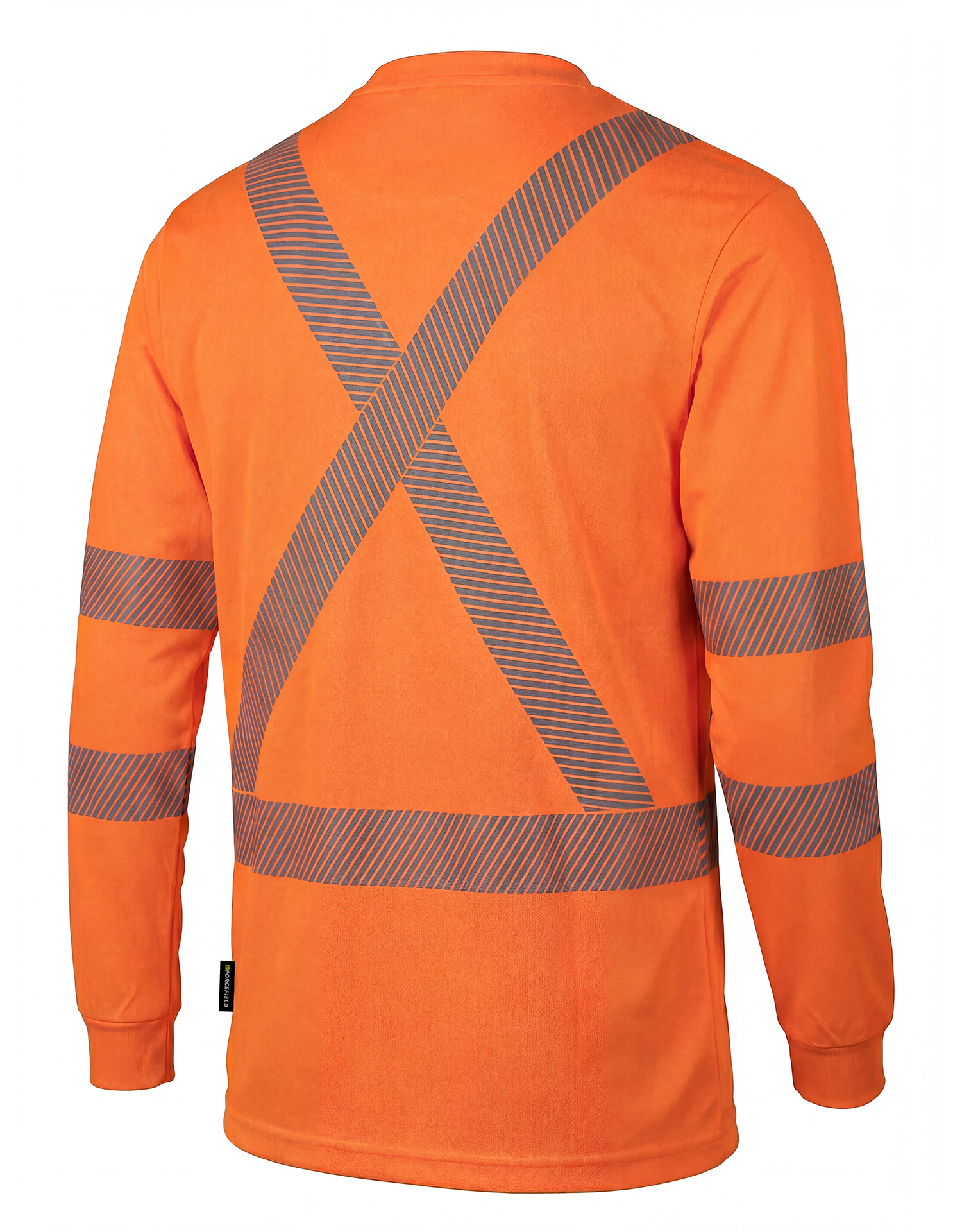 Hi Vis Orange Crewneck Long Sleeve Ultrasoft Technical Tee
