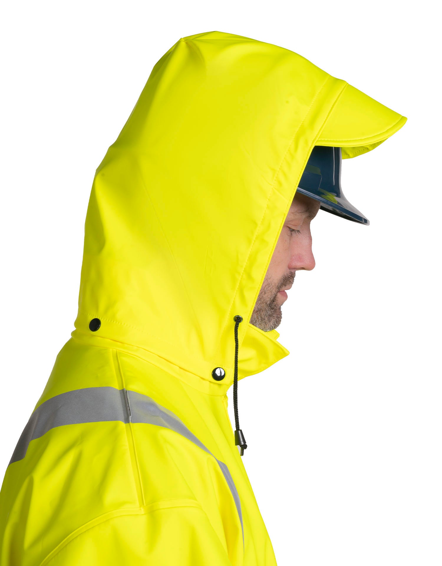 Lightweight Fire Resistant (FR) Hi-Vis Safety Rain Jacket