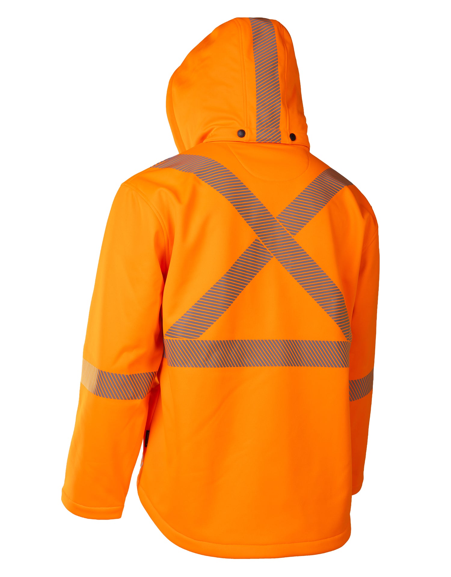 Hi Vis Safety Softshell Jacket with Segmented Tape