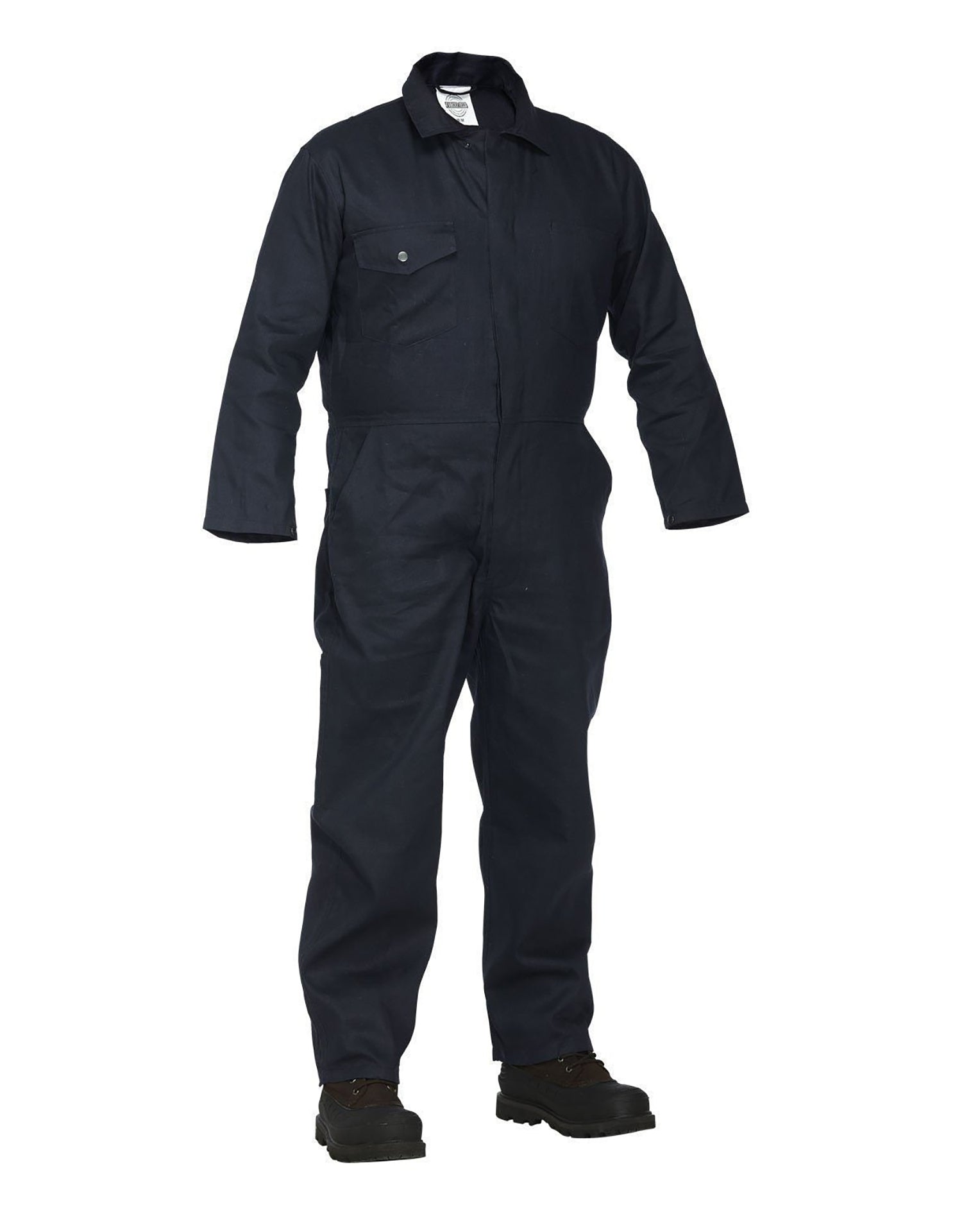 Combinaison de soudeur bleu marine, 100 % coton
