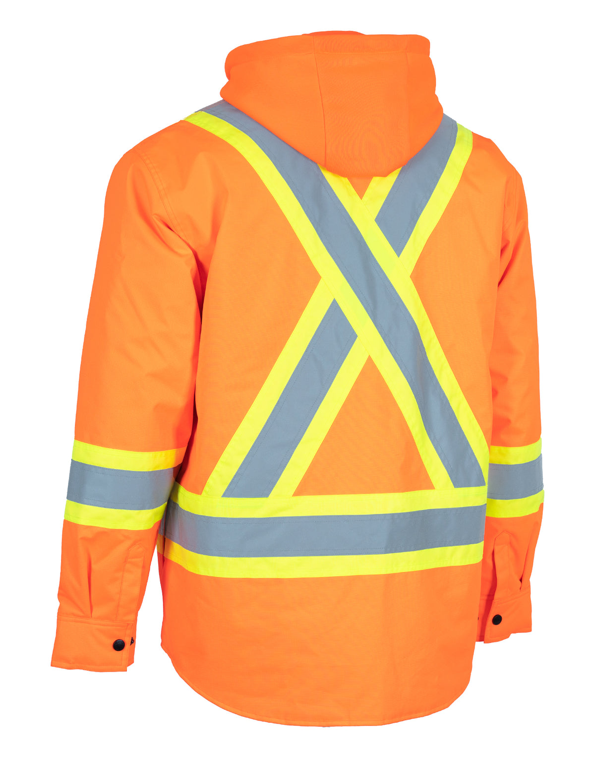 chemise doublée haute visibilité à capuche amovible