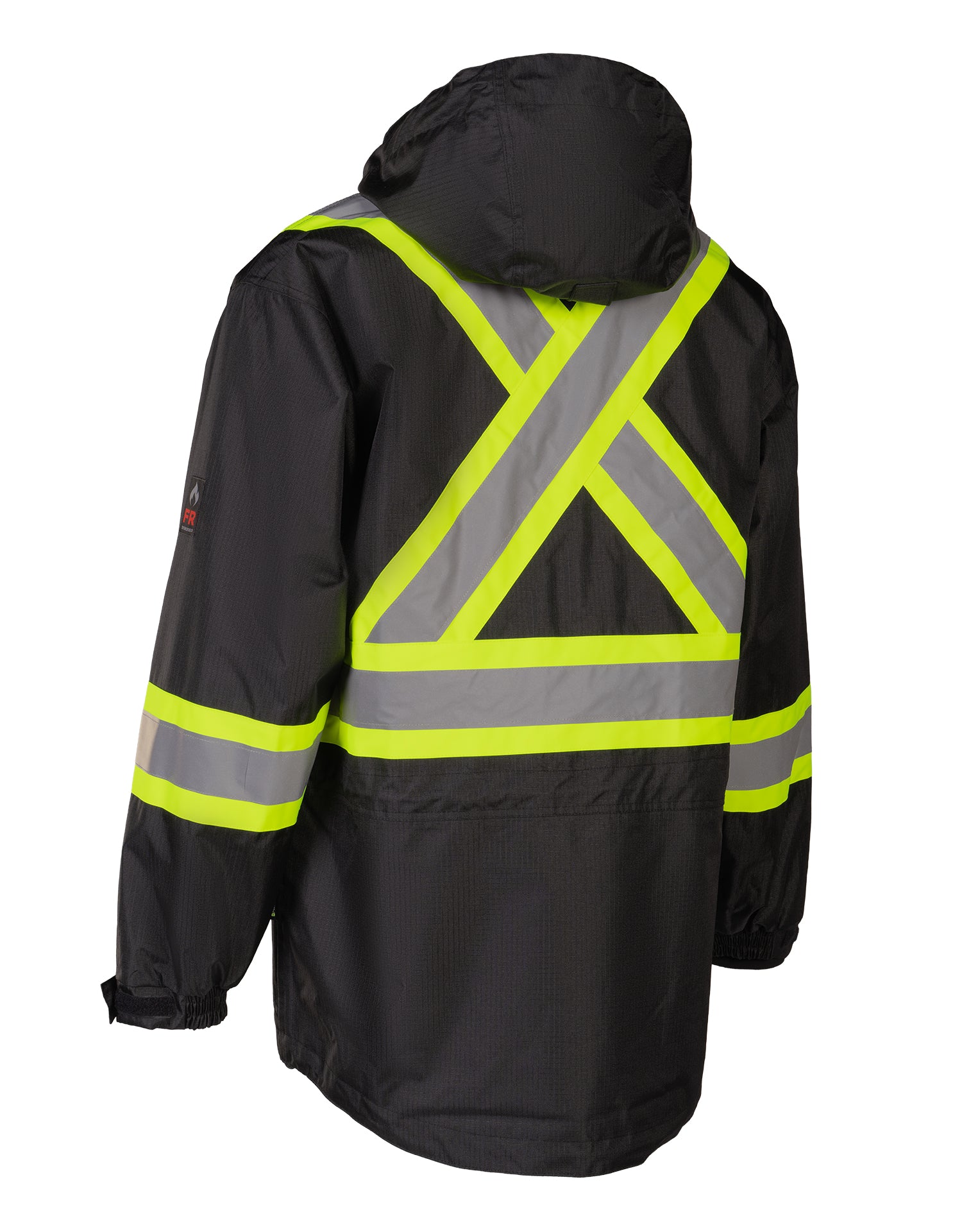 Hi-Vis Black Flame-Resistant (FR) Ripstop Light Weight Jacket