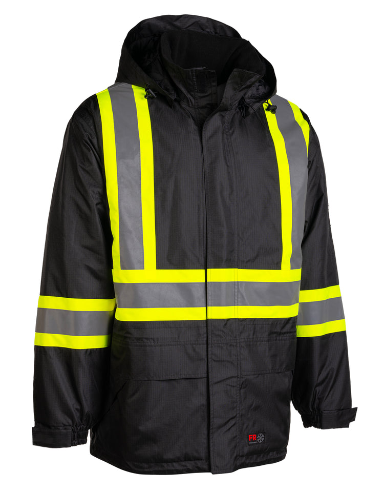 Hi Vis Fr Insulated Jacket Hi-Vis Flame-Resistant (FR) Ripstop