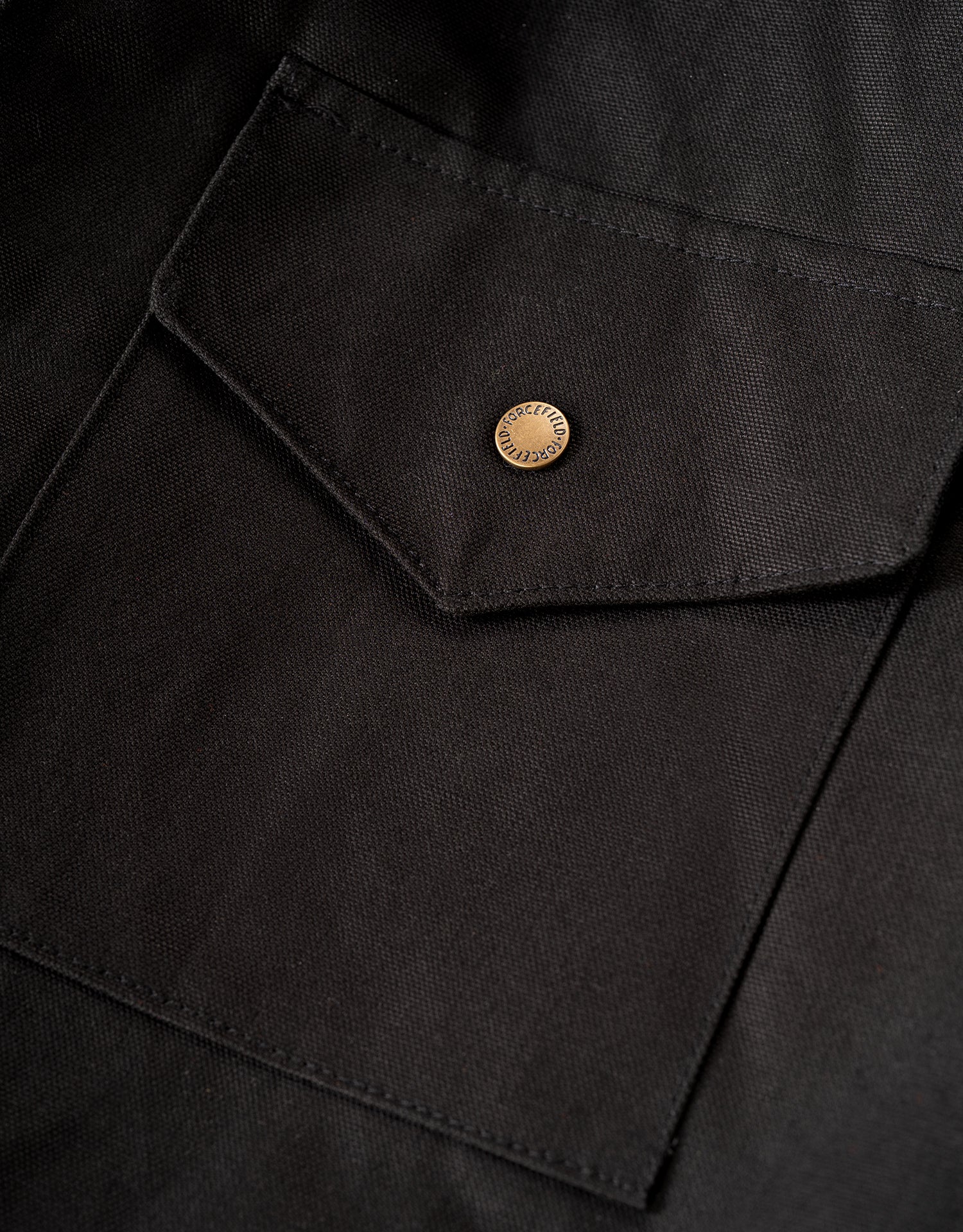 Winter Lined Black Cotton Canvas Coverall