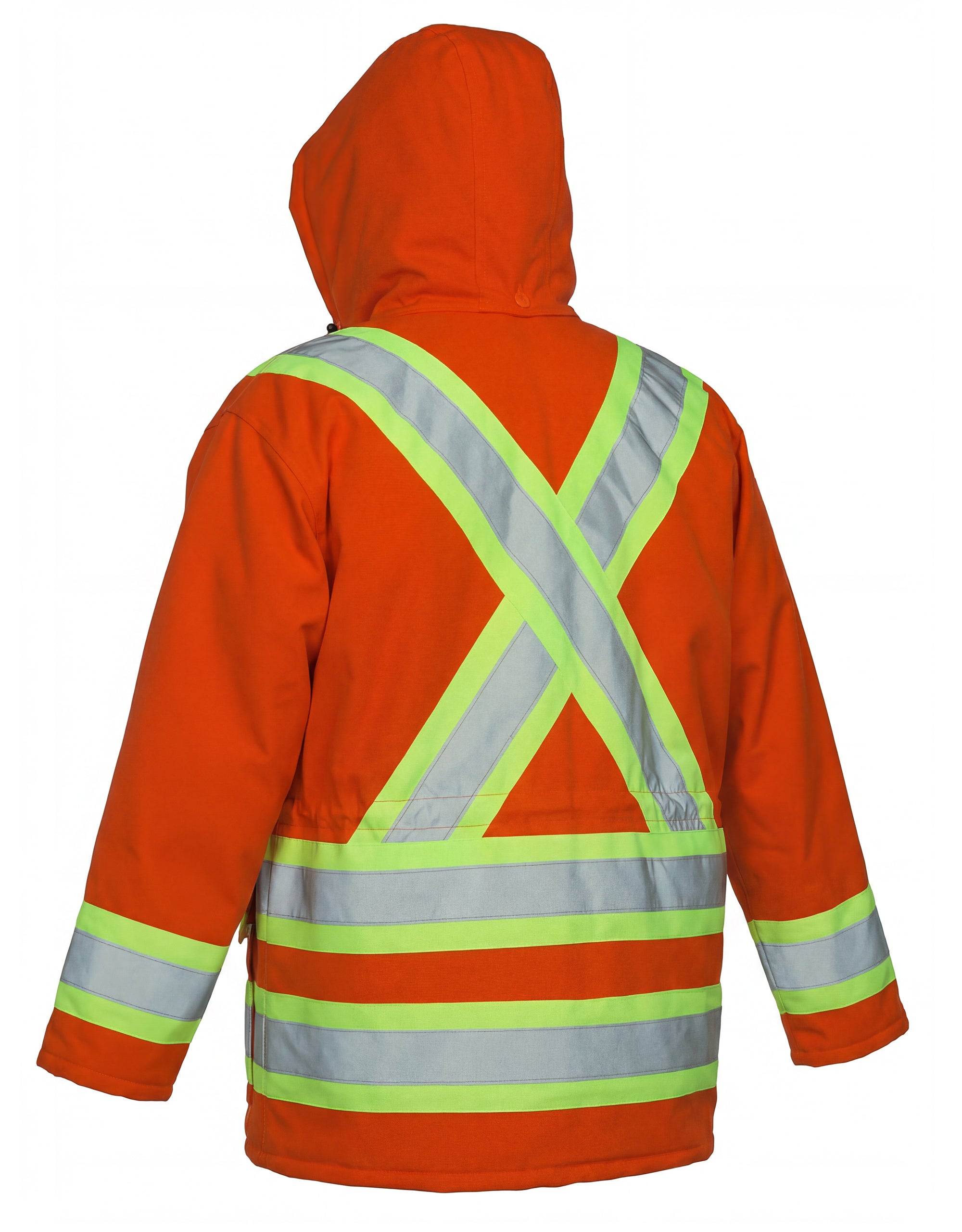 Parka de sécurité isolé en toile de coton