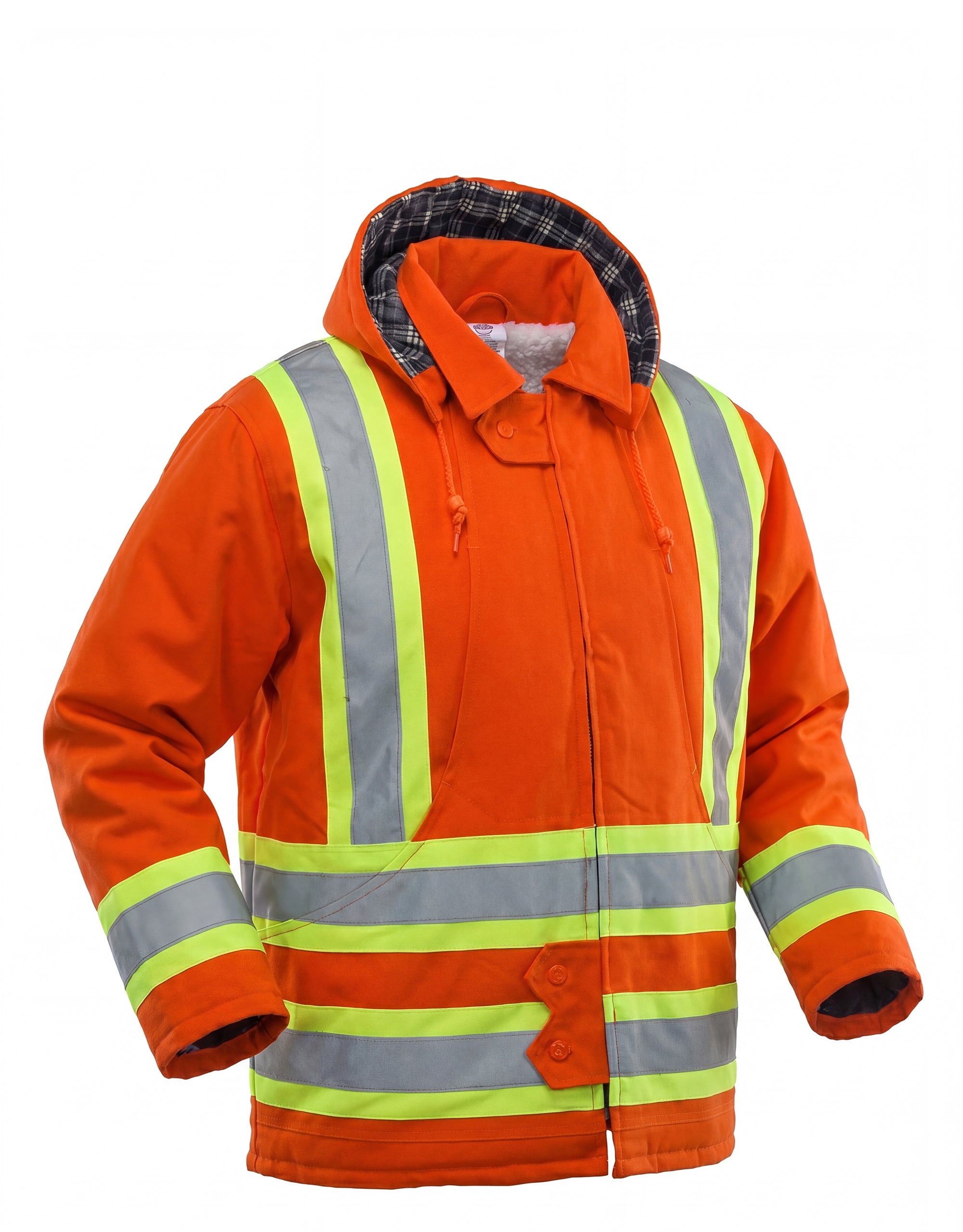 Parka de sécurité isolé en toile de coton