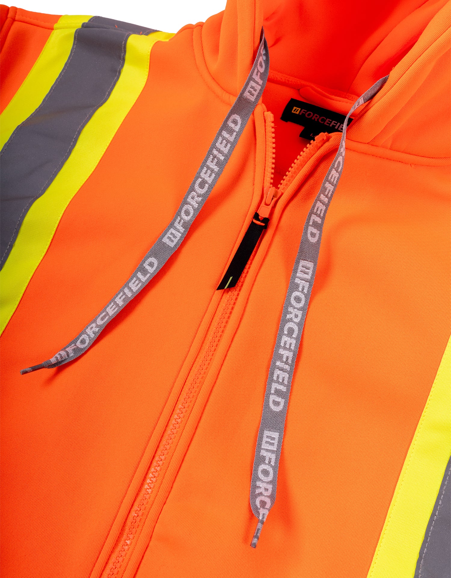 Deluxe Hi Vis Safety Hoodie, Attached Hood