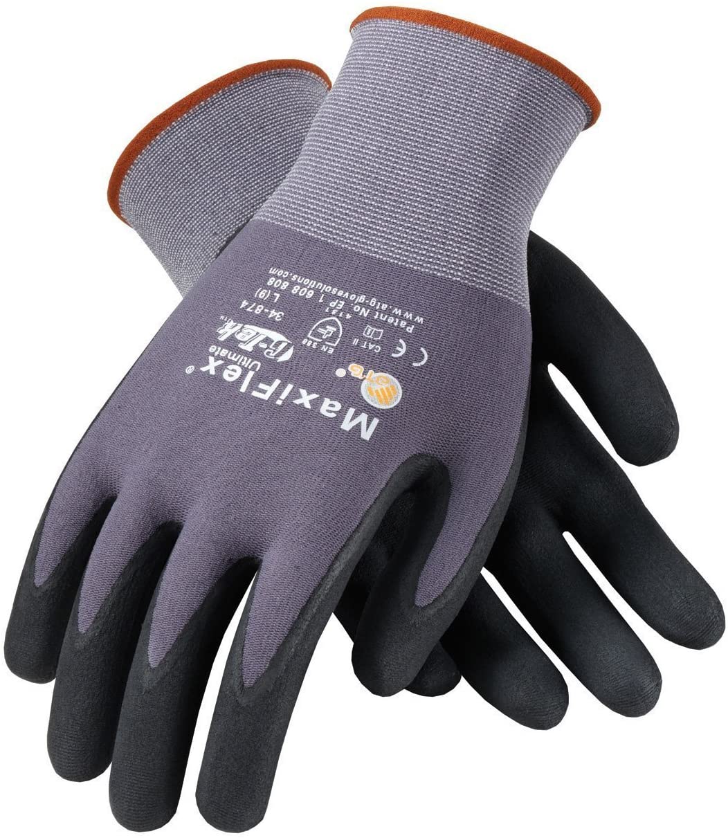 Maxiflex 34-874 Ultimate Nitrile Grip Work Gloves