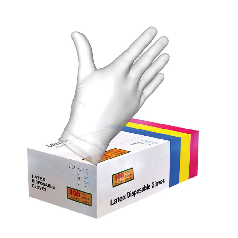Latex Powder-Free Disposable Gloves (Case of 1000 Gloves)