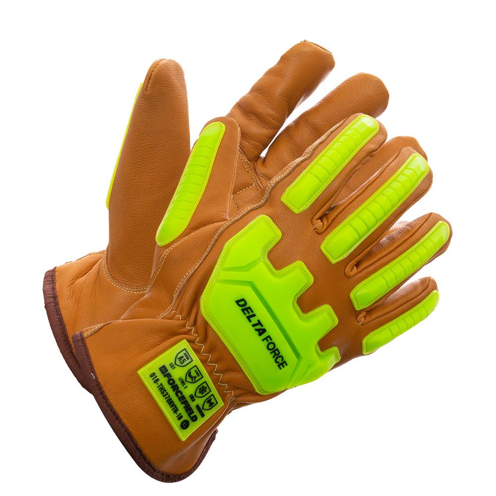 Deltaforce Goatskin Kevlar and Thinsulate Lined Winter Impact Glove