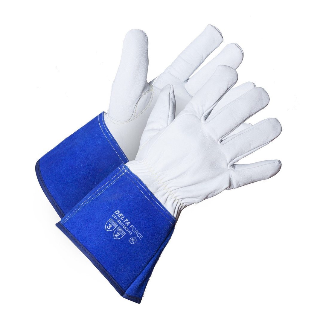 Delta Force Kevlar® Stitched Goatskin Welder's Glove