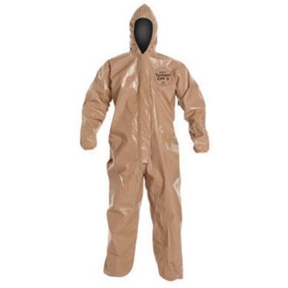 Dupont Personal Protection Tan Tychem CPF3 Chemical Protection Coveralls - 3XL