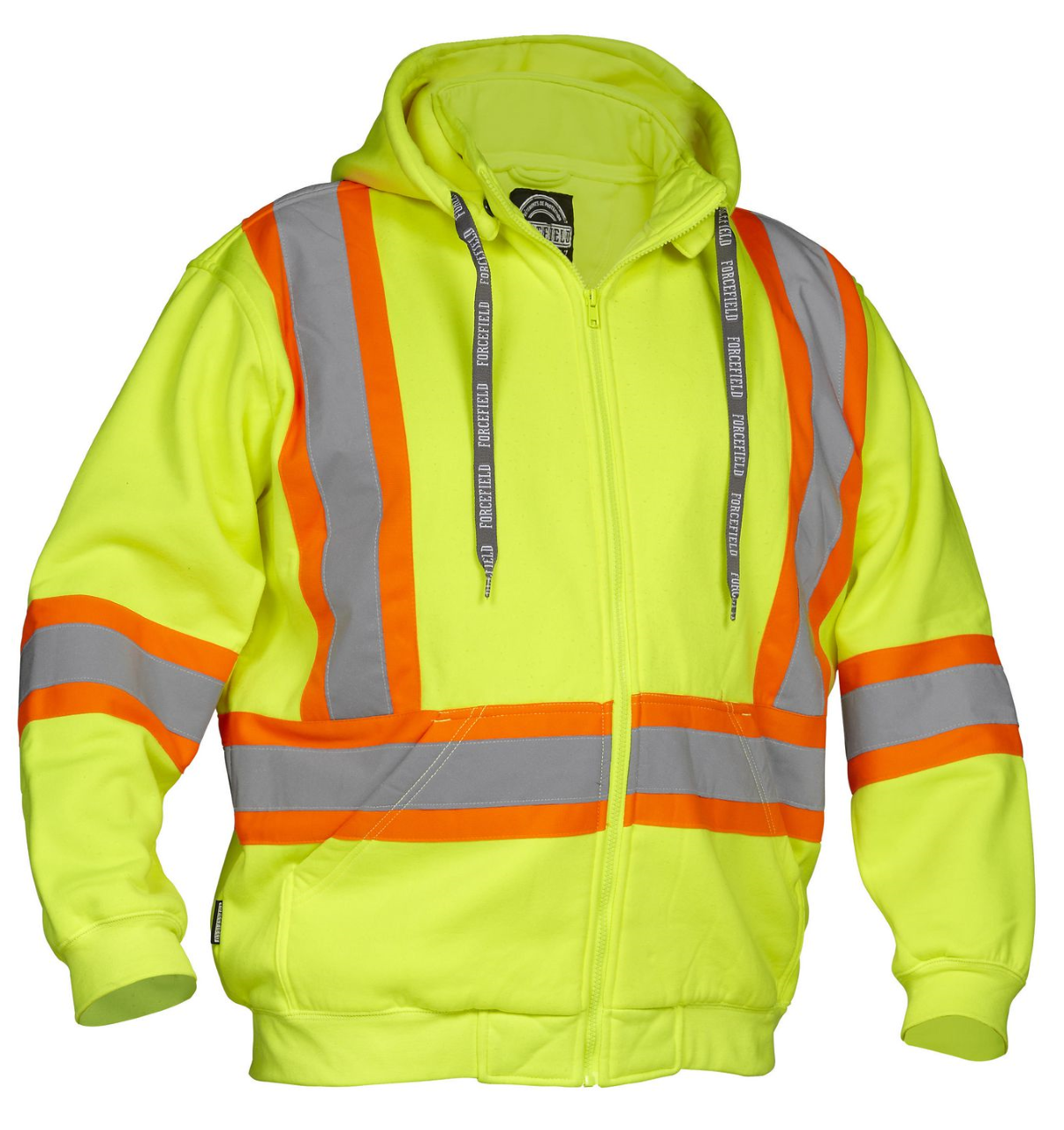 Sweat à capuche de sécurité haute visibilité avec capuche amovible 