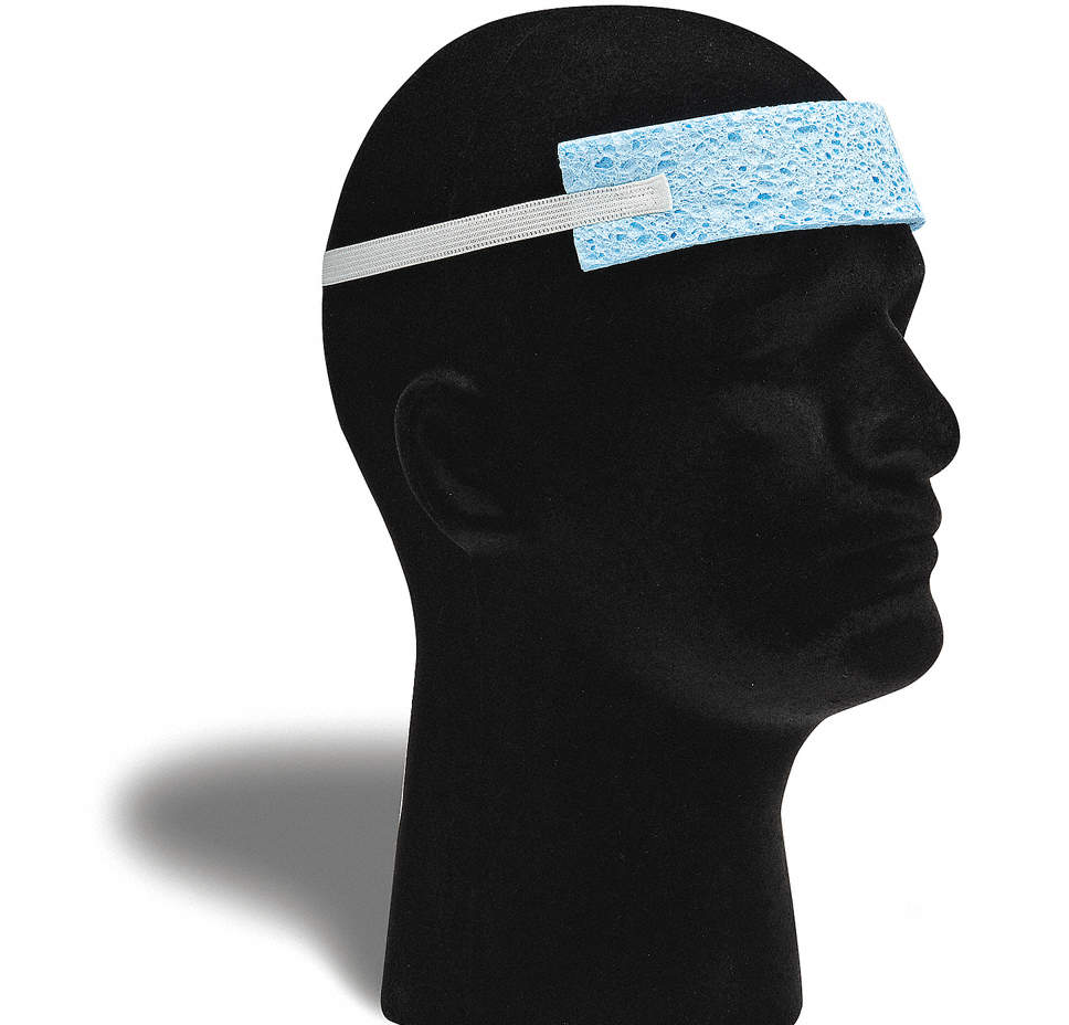 LATO-COOL Sweat Bands with elastic strap, pack of 25