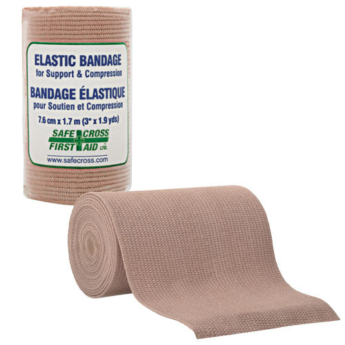 Bandage élastique de soutien/compression, 7,6 cm x 1,7 m 