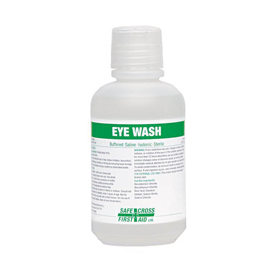 Safe Cross, First Aid Eye Wash Solution 500 ml Bottle Liquid