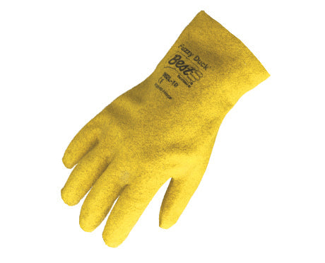 SHOWA Best Fuzzy Duck 962 Yellow Fully PVC Coated Gloves