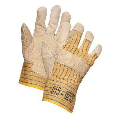 Ladies' Grain Cowhide Premium Leather Gloves With Safety Cuffs