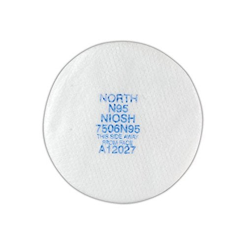 North by Honeywell 7506N95 Particulate Filters, Cartridge/Filter, Non-Oil Particulates, N95, Pair