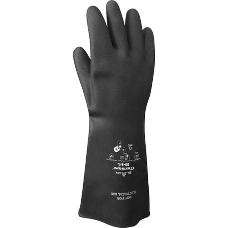SHOWA® HD™ 55/11 Natural Rubber Latex Chemical-Resistant Gloves