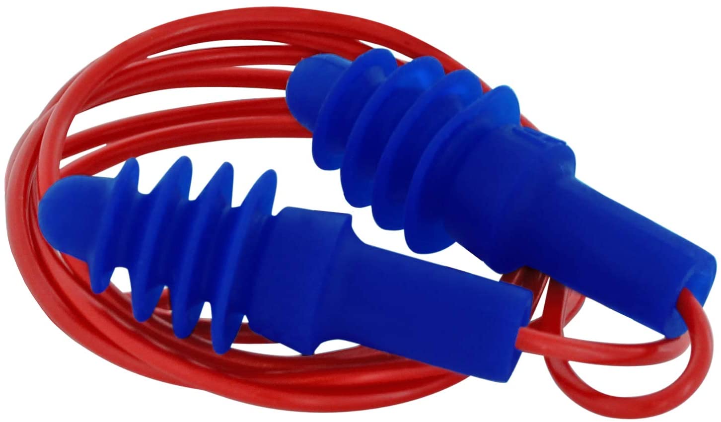 Howard Leight, Bouchons d'oreilles filaires réutilisables Airsoft rouges, taille unique (paquet de 100) 