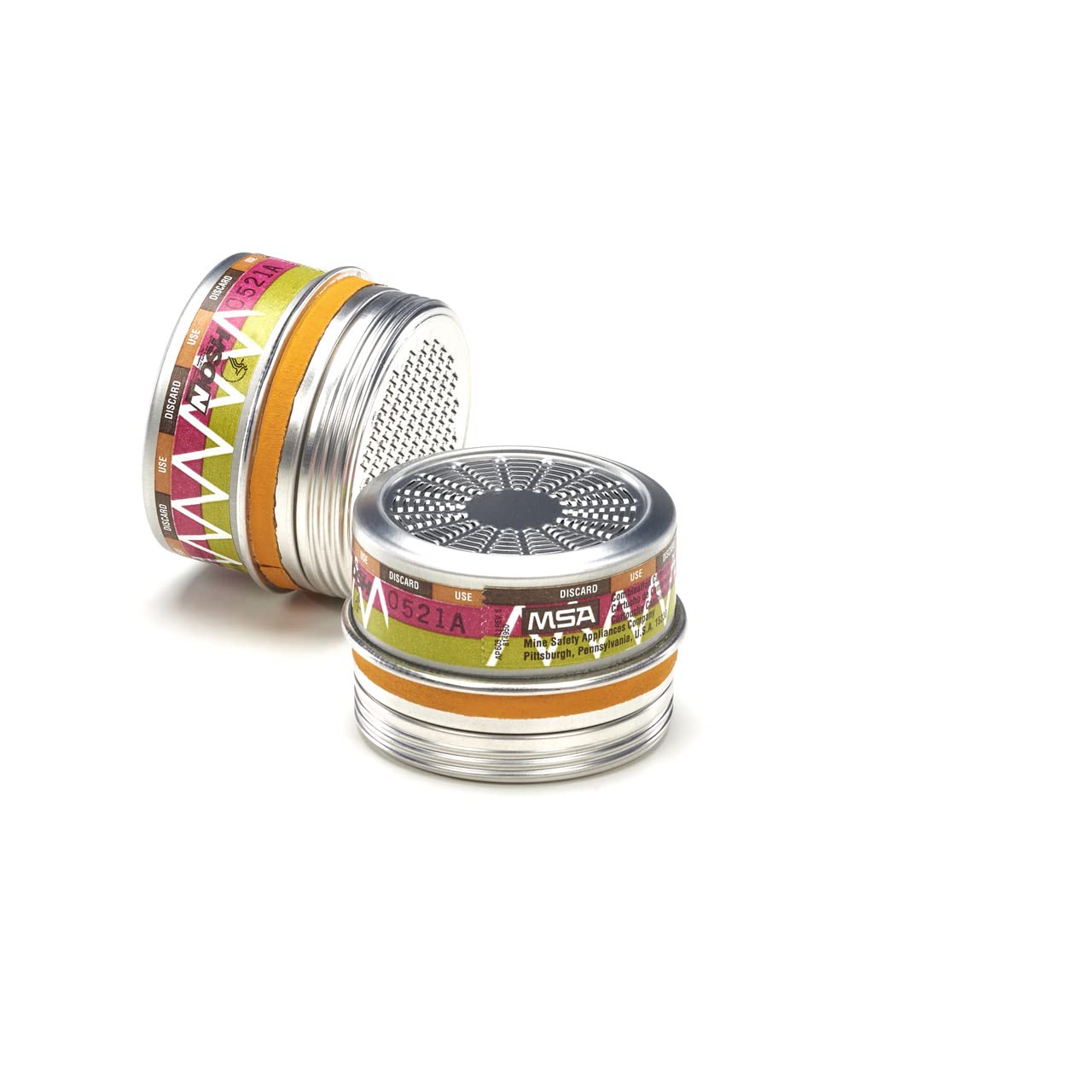 MSA Safety 815185 Comfo Cartouche chimique et combinée, chlore, vapeur de mercure, type de filtre P100 (lot de 6)