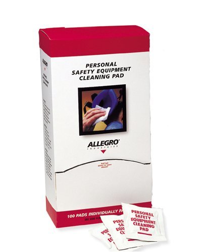 Allegro Respirator Cleaning Pad Towelettes, 5 in x 8 in (100/Box)