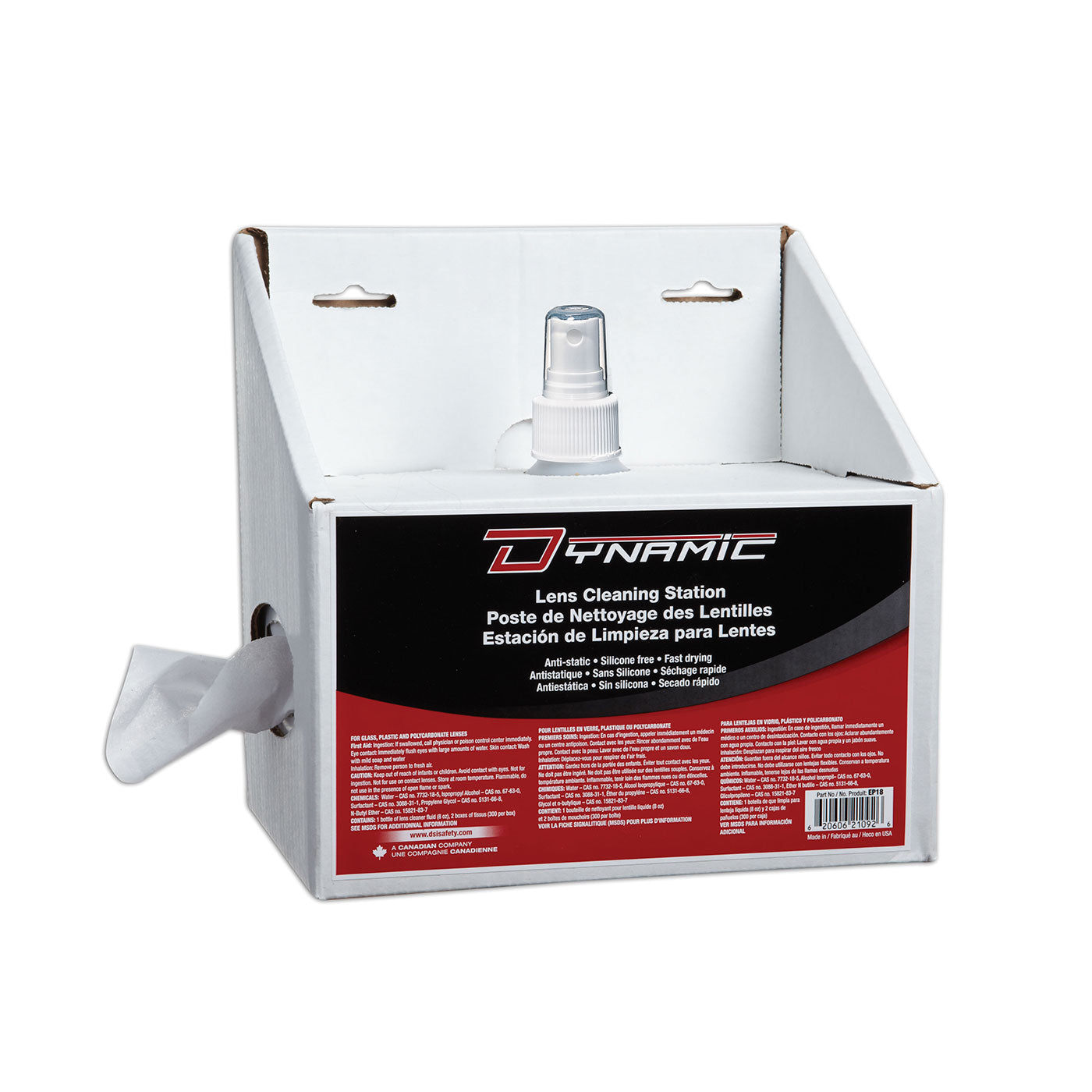 Station de nettoyage de lentilles jetables Dynamic™