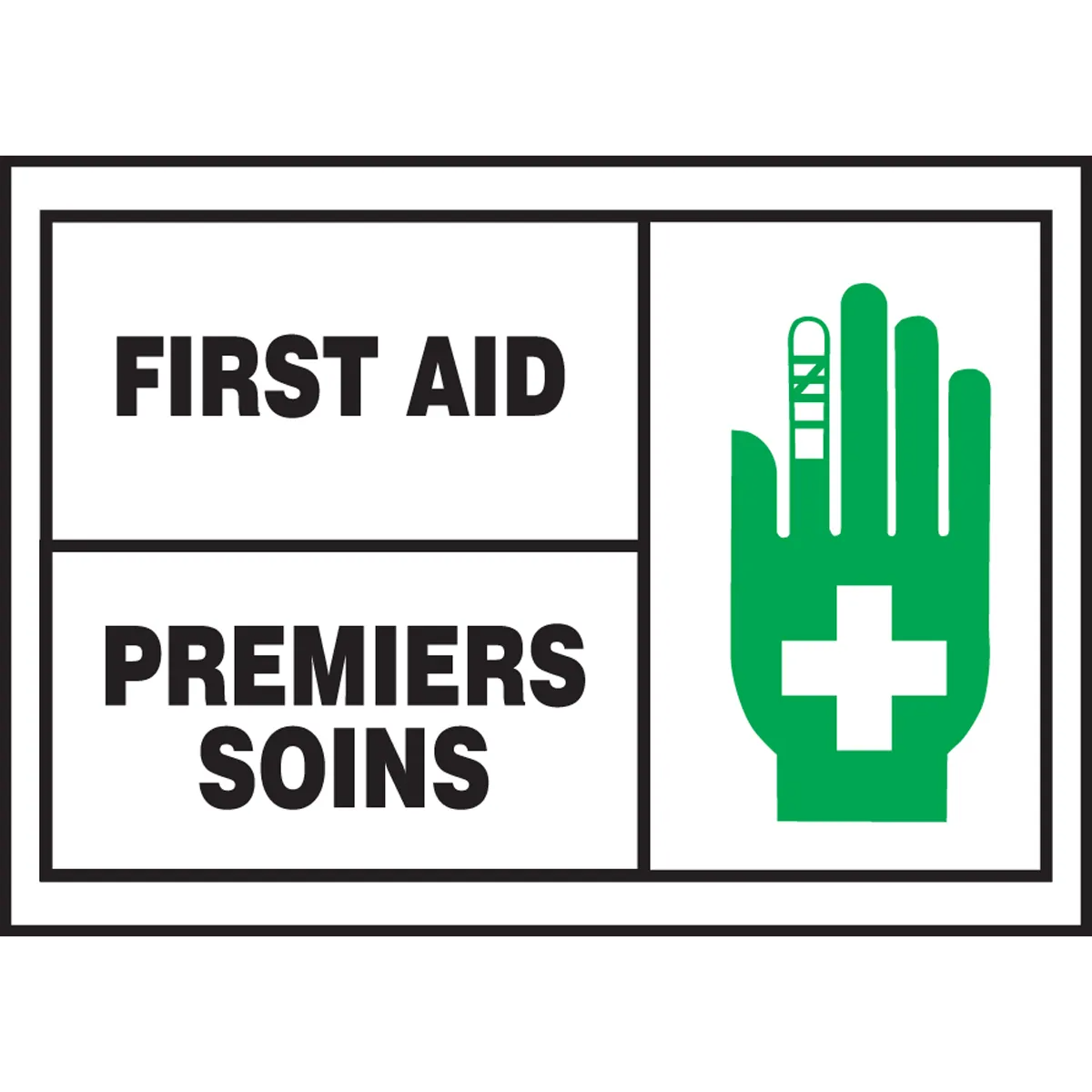First Aid Bilingual Eng/Fr Label Sticker