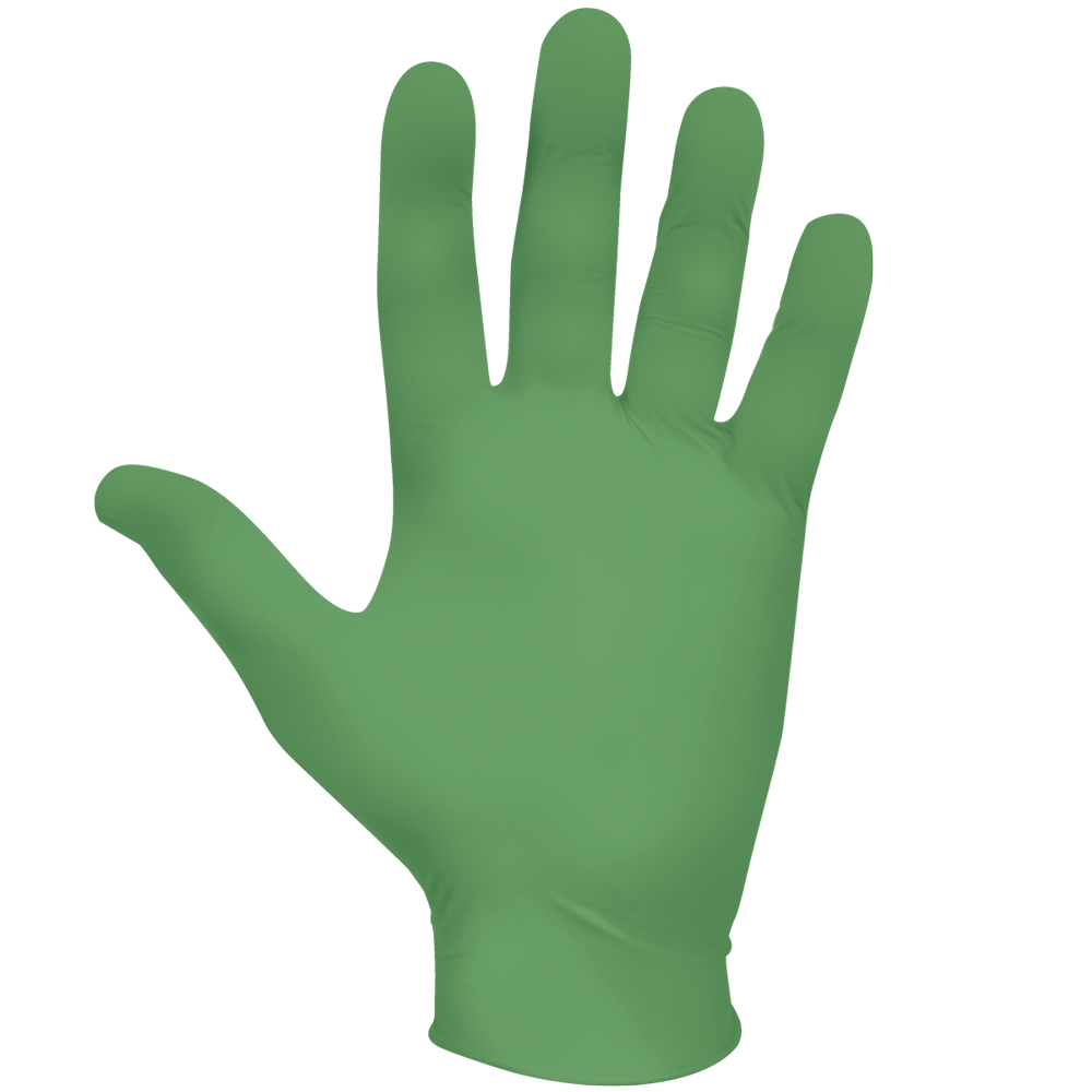 Showa, gants jetables en nitrile biodégradables verts