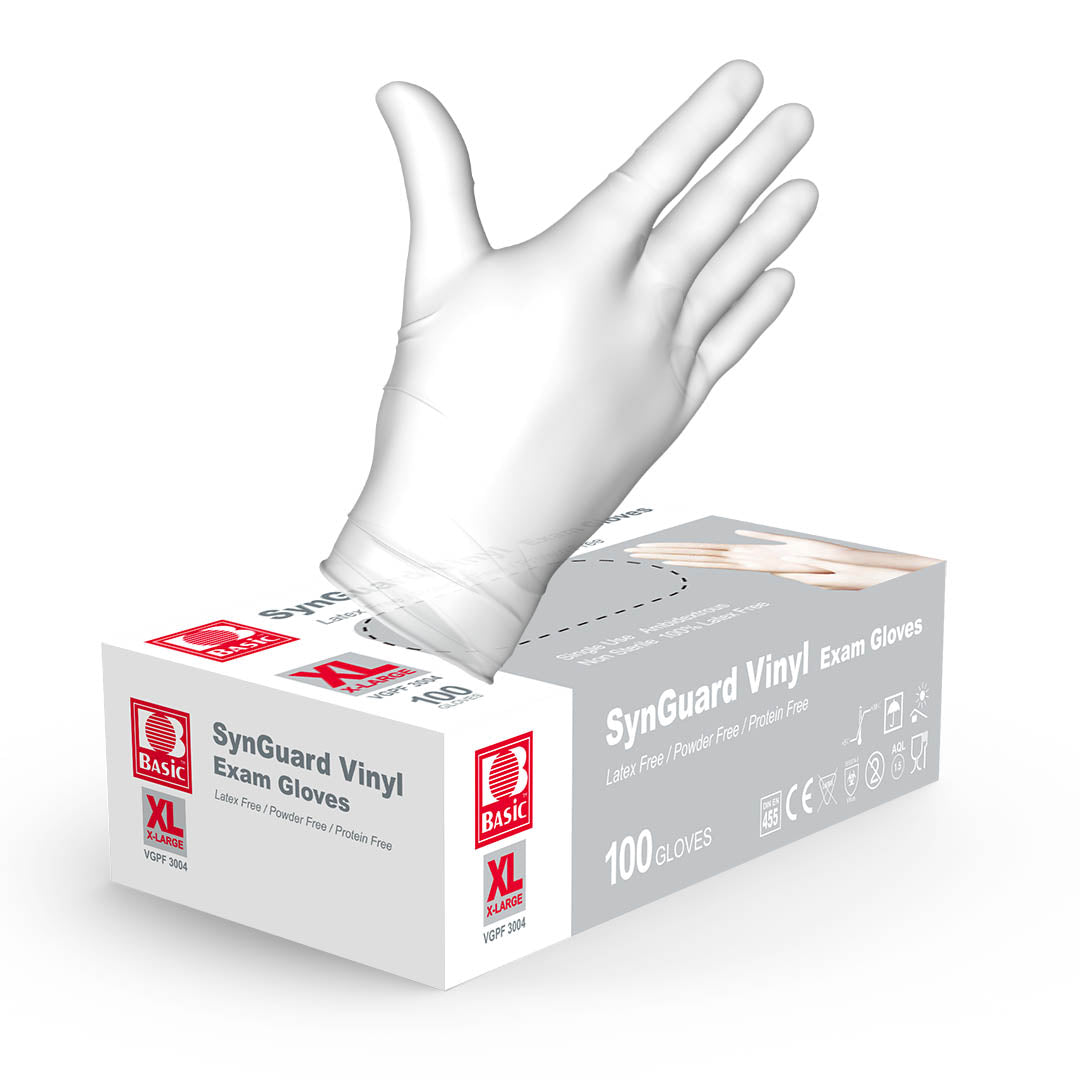 Clear Vinyl Disposable Gloves (Case of 1000 Gloves)
