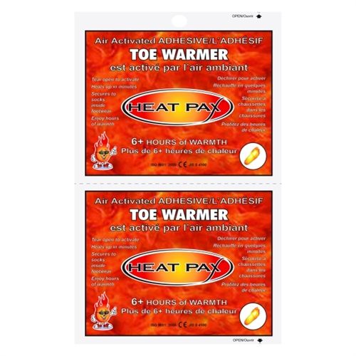 Air Activated Toe Warmers, 2.75" X 4"