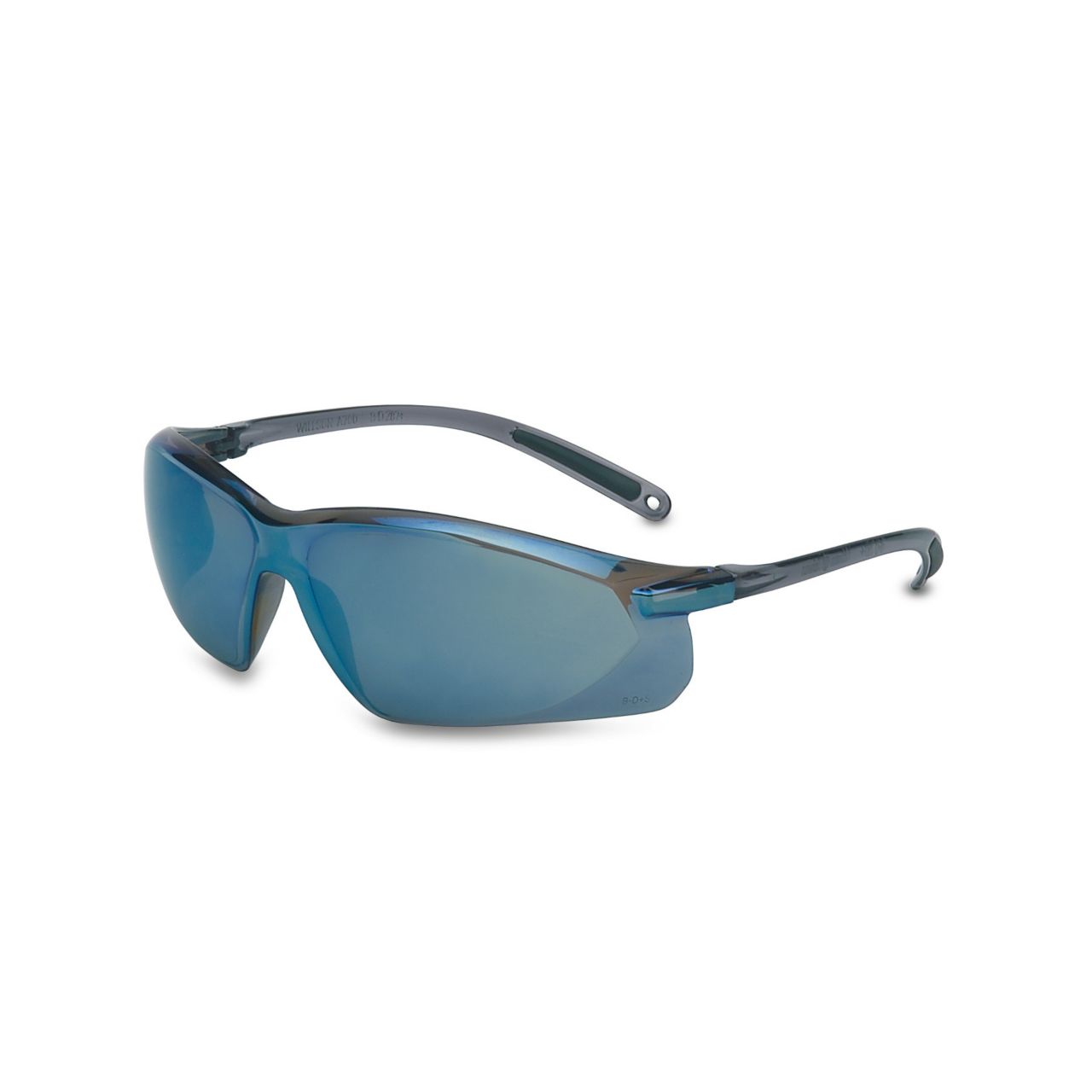Wilson Safety Glasses With Gray Frame And Blue Mirror Polycarbonate Anti-Scratch Hard Coat Lens