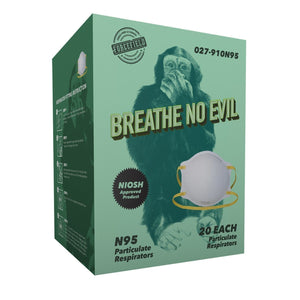 "Breathe No Evil" N95 Disposable Respirator, 20 per box - Hi Vis Safety
