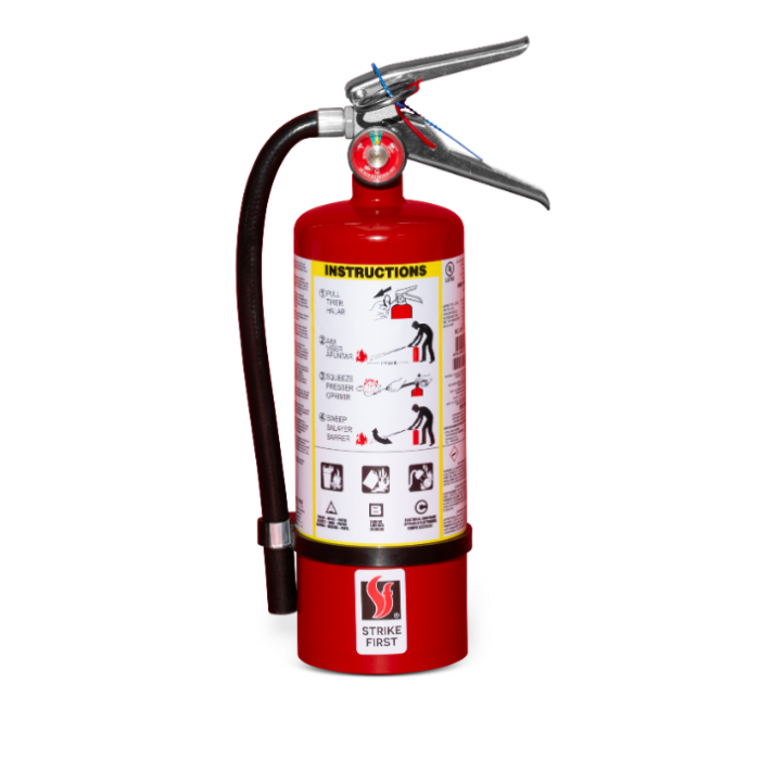 5 Lb Abc Fire Extinguisher With Vehicle Bracket