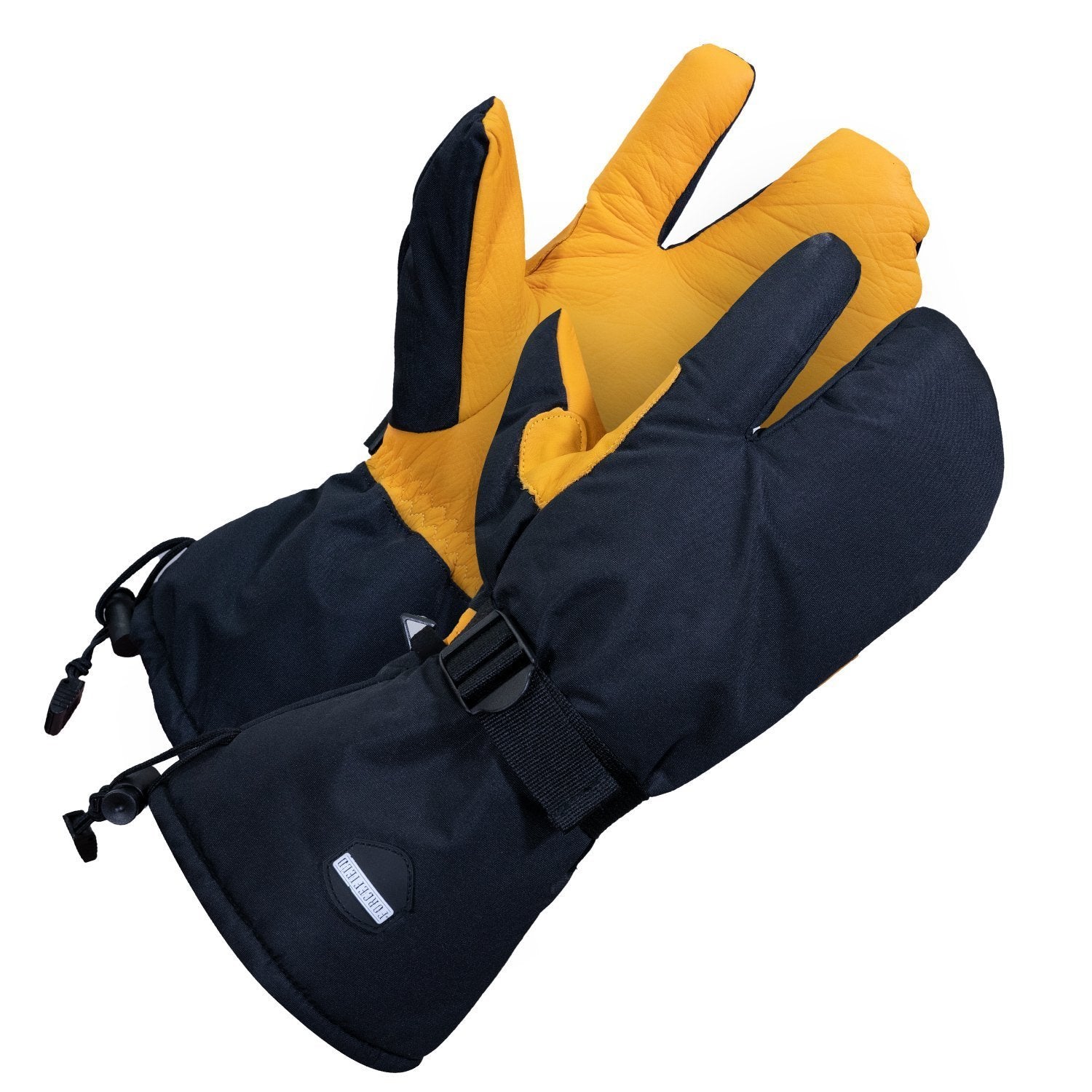 Leather Utility Mitt - Hi Vis Safety