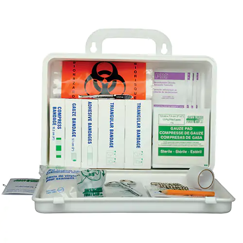 Regulation First Aid Kits, 2-25 Workers, 16 Unit, Plastic Box - 50615