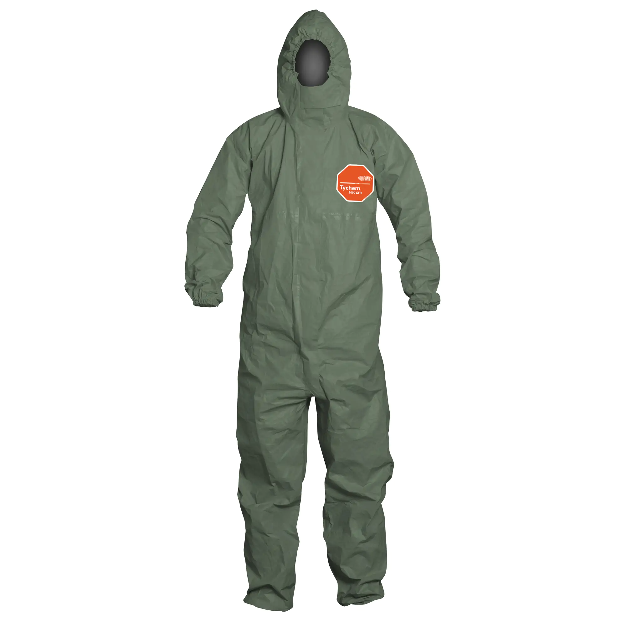 Tychem® 2000 SFR Protective Coveralls, Green, Large