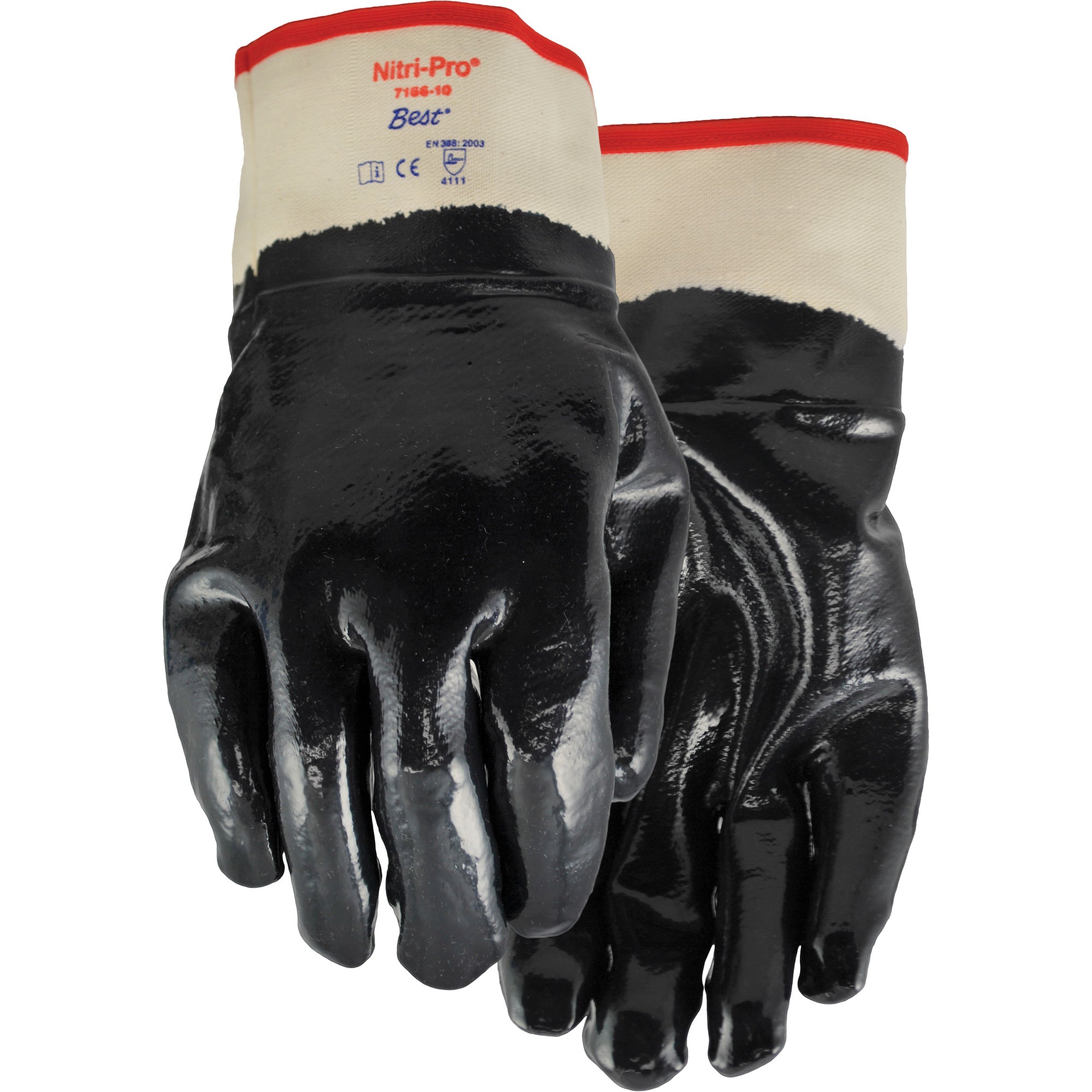 Nitri-Pro® Gloves, Foam Nitrile Coating, Jersey/Cotton Shell - Size 10