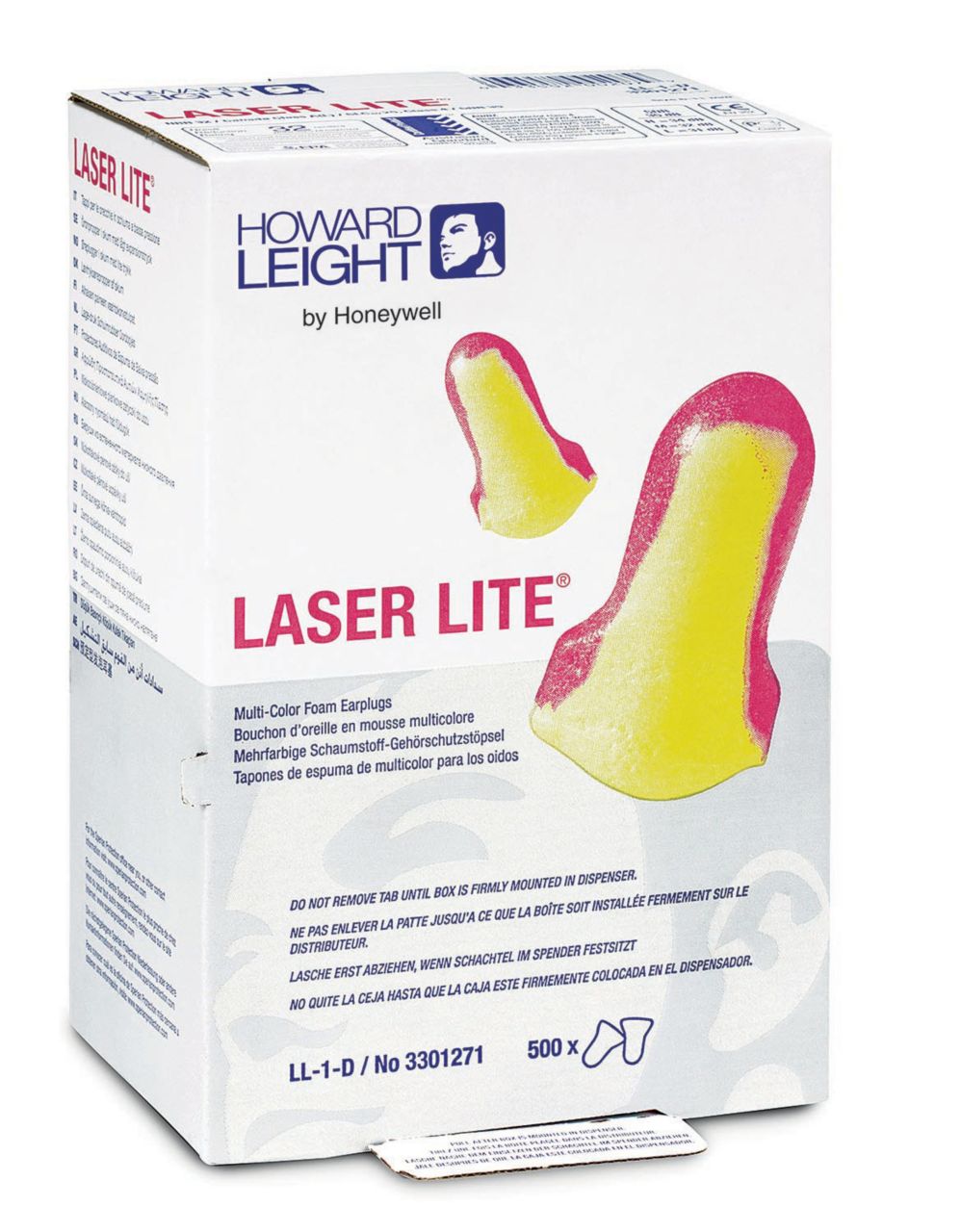 Howard Leight™ LASER LITE™ LL-1 32dB CL5 Uncorded Earplugs (Bx 500pr)