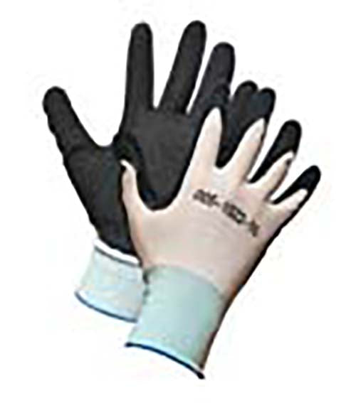 Nylon Work Glove, Palm Coated with Crinkle Latex