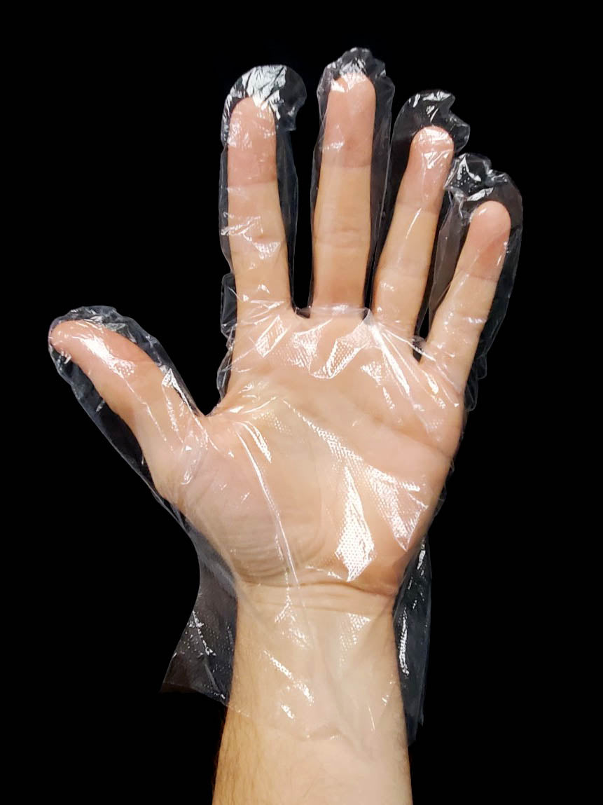Disposable PE (Polyethylene) Food Prep Gloves (10,000 Gloves)